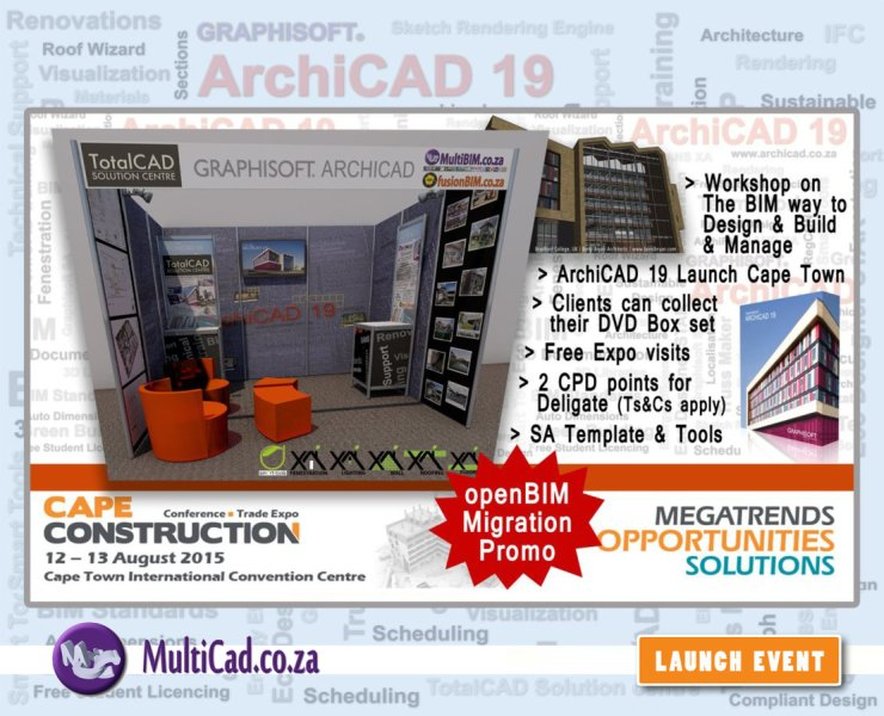 openBIM Migration promo | ArchiCAD 19 Launch in Cape Town | South Africa
