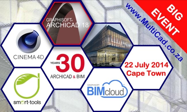 ArchiCAD 18 Training Event | South Africa | BIMcloud | BIM Server | Teamwork | BIMx Hyper Model | EcoDesigner STAR | MEP Modeler | Cinema 4D
